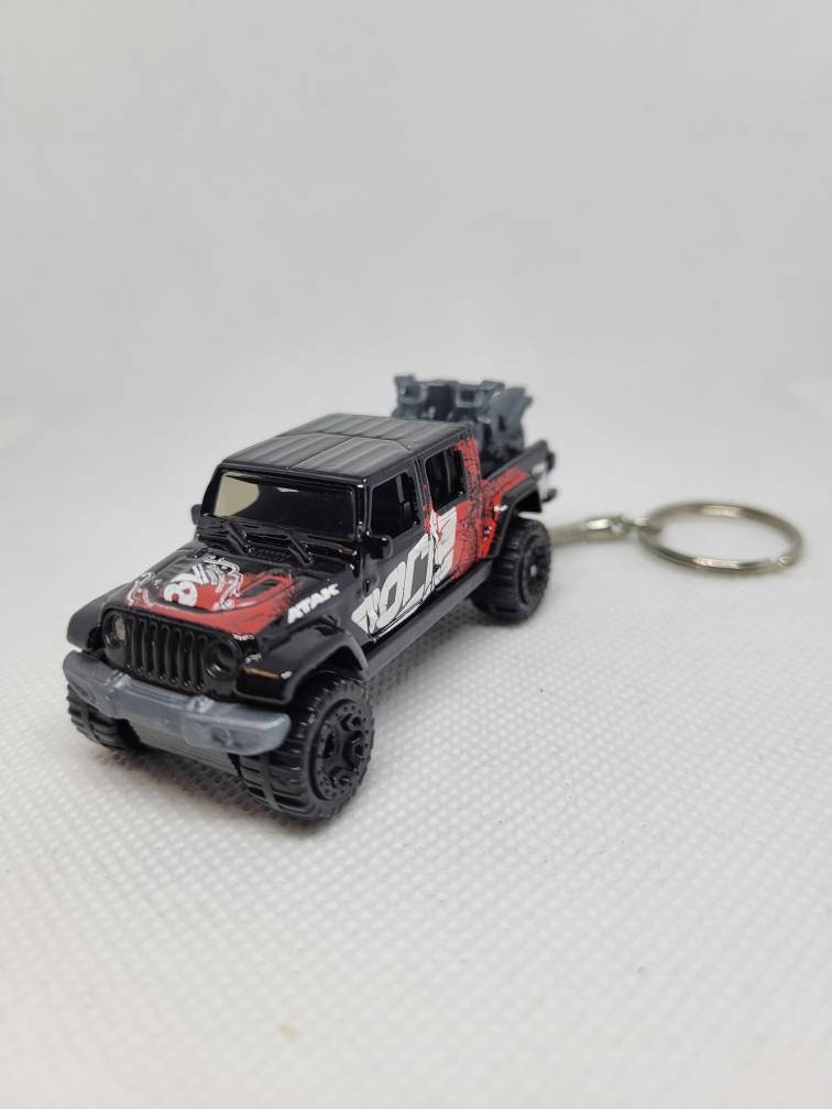 3d Diecast Keychain for Jeep Gladiator (black)