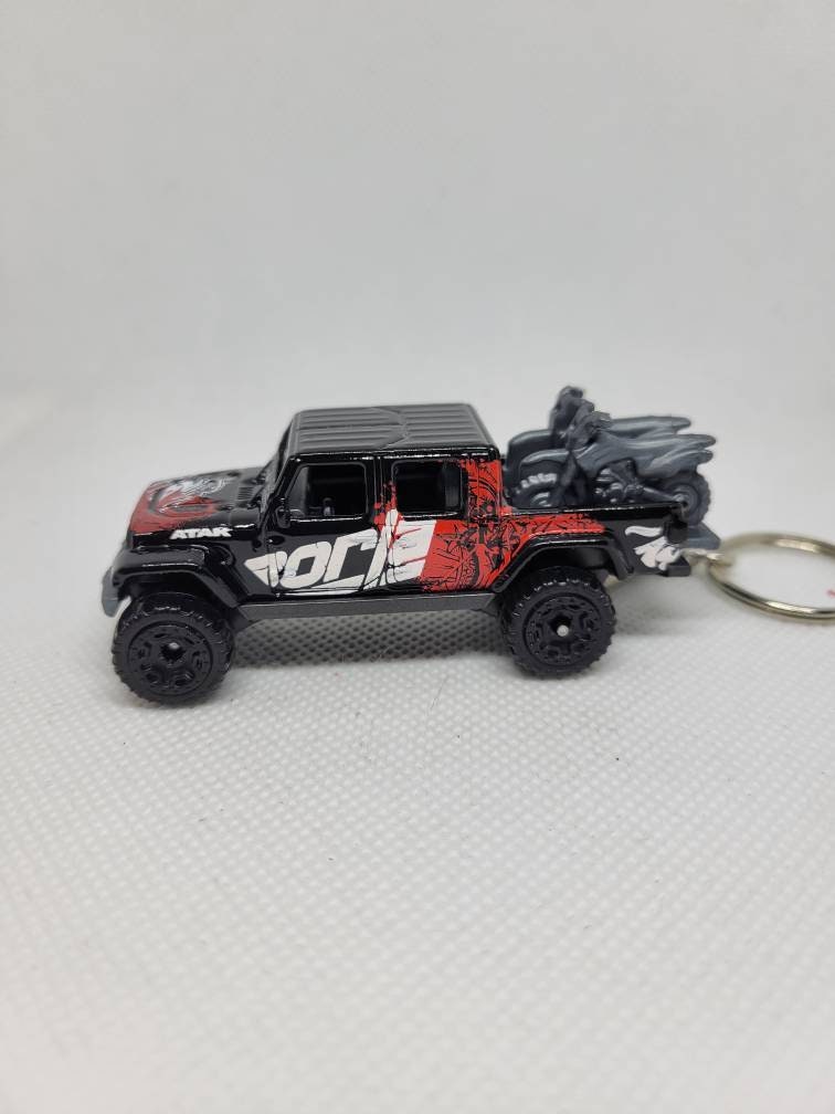 3d Diecast Keychain for Jeep Gladiator (black)