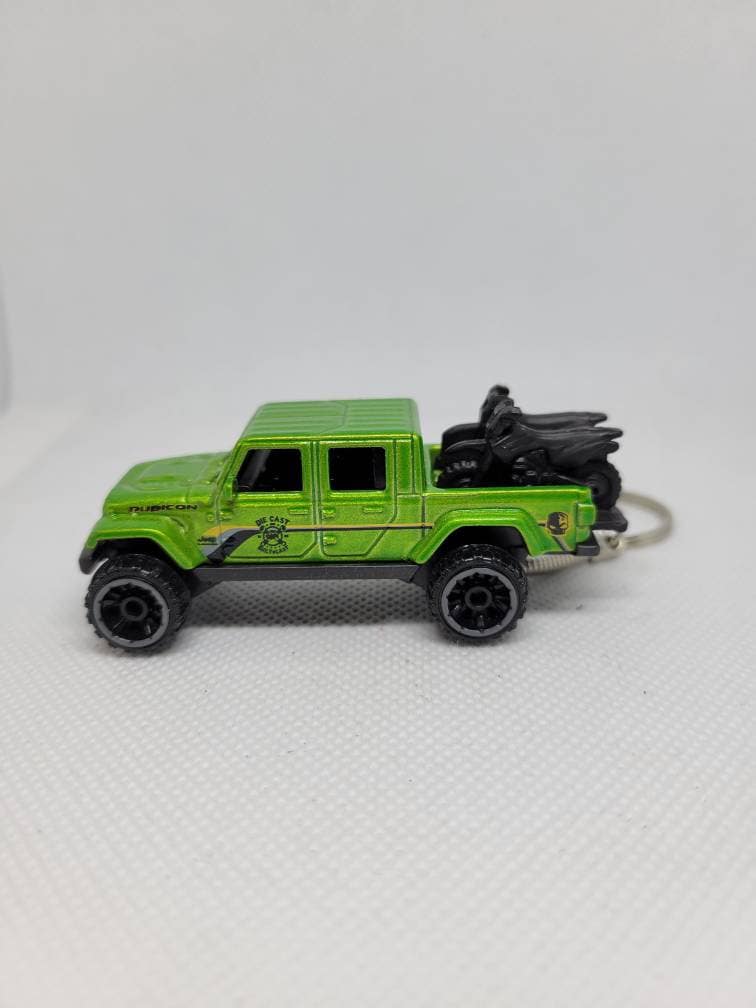 3d Diecast Keychain for Jeep Gladiator (green)