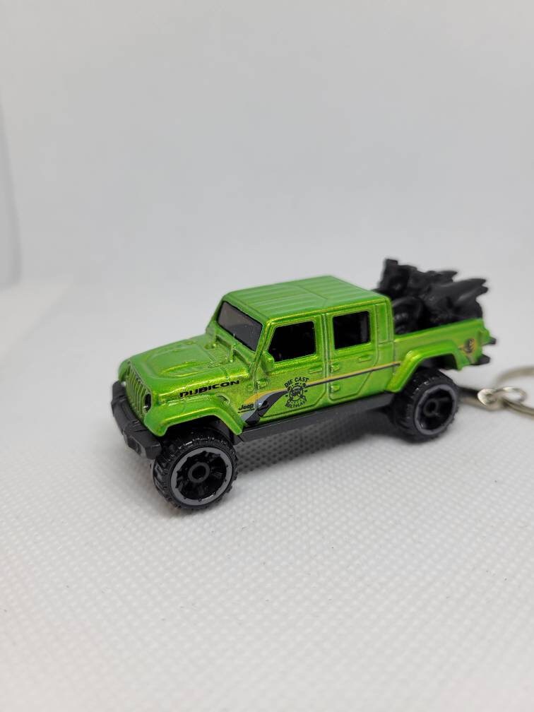 3d Diecast Keychain for Jeep Gladiator (green)