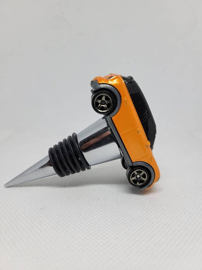 Wine bottle stopper for Mini Countryman (orange) - Unique Wine Gifts by SpeedTails